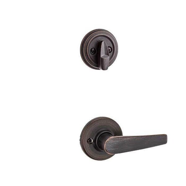 Kwikset Delta Lever Interior Single Cylinder Handleset Trim 966DL-11P - main